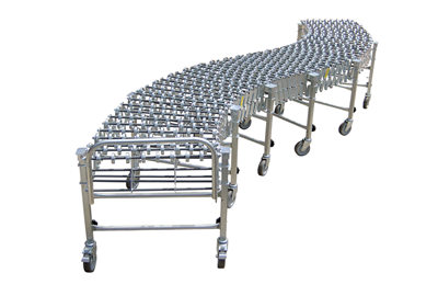 Used Nestaflex Flexible Skate Wheel Conveyor - 24” Wide